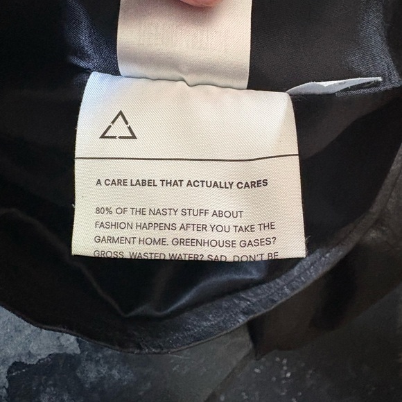 Reformation Black Leather Zip Front Jacket - Picture 9 of 10